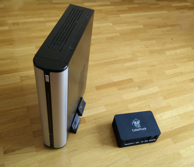 Cubietruck und Booksize-PC