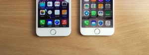 Geklont: Blackview Ultra 2015 und iPhone 6 nebeneinander